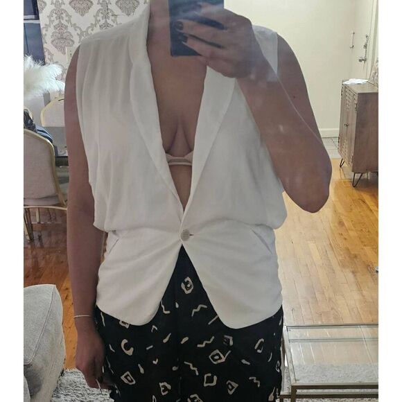 Graham & Spencer Top Blouse Ivory Size P (S) - Picture 7 of 7